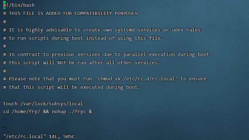 linux设置开机自启动
